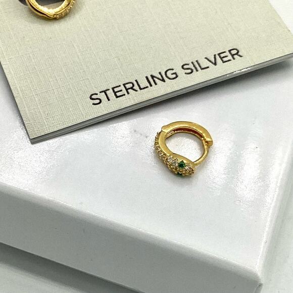 Rachel Zoe 14kt gold plated sterling silver Snake Earrings - Picture 8 of 13